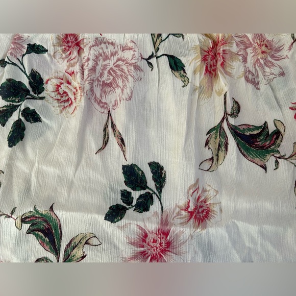 NWT Urban Outfitters Kimchi Blue Pia Floral Off-the-Shoulder Strapless Top - M - Picture 5 of 10